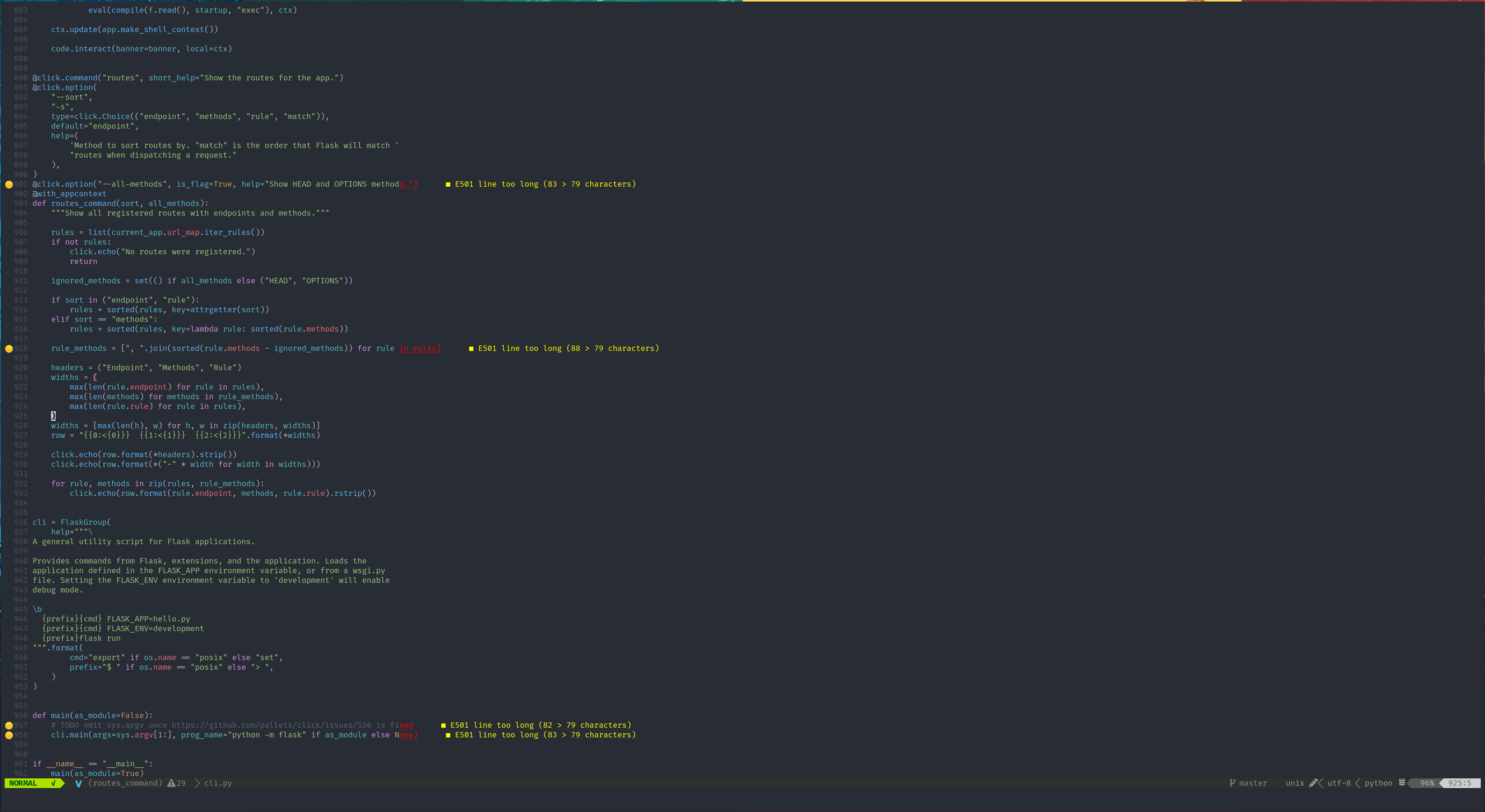 neovim screenshot